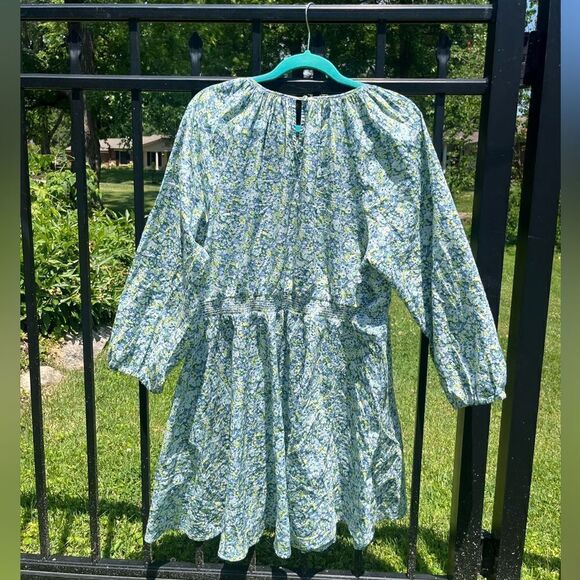 J Crew Palermo Smocked Waist Mini Dress in Liberty® Thorpe Hill Fabric NWT - Picture 9 of 11